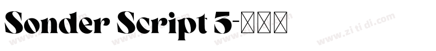 Sonder Script 3字体转换